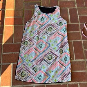 EUC Sz Med TCEC Black and Multicolor Dress